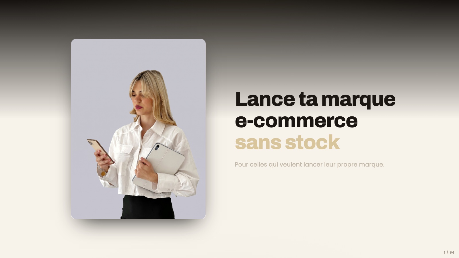 Aperçu de la présentation du webinaire