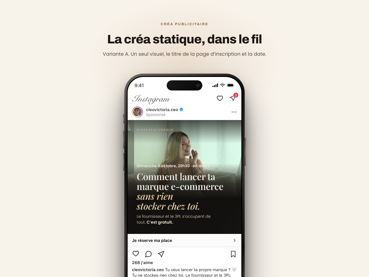 Aperçu de la créa statique